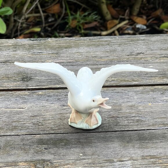 Lot 2 Lladro Duck Goose Geese Figurines Flying Taking Flight 1264 & 1265 Vintage - Picture 11 of 14